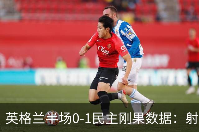 英格兰半场0-1民主刚果数据：射门8-3 射正4-1 预期进球1.31-0.69
